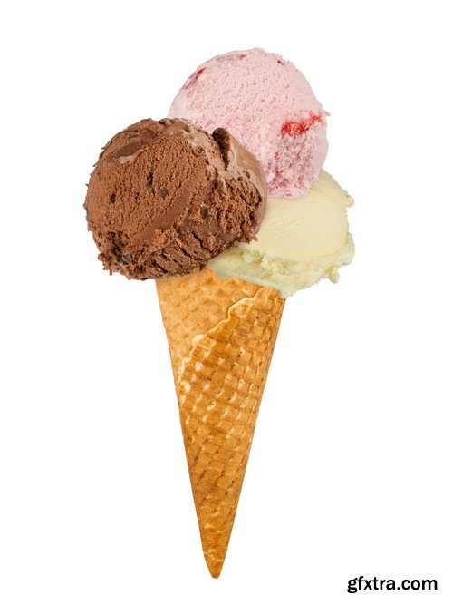 Ice cream in cone - 7 UHQ JPEG