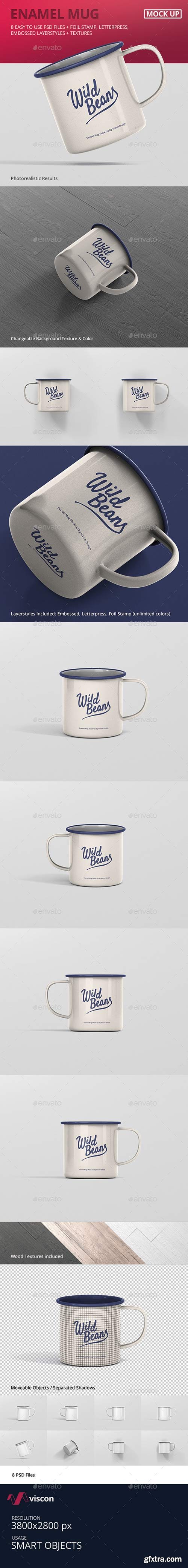 Graphicriver - Enamel Mug Mockup 20045396