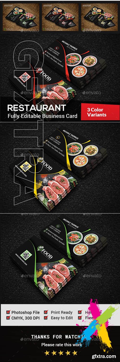 GR - Restaurant Business Card 20116750