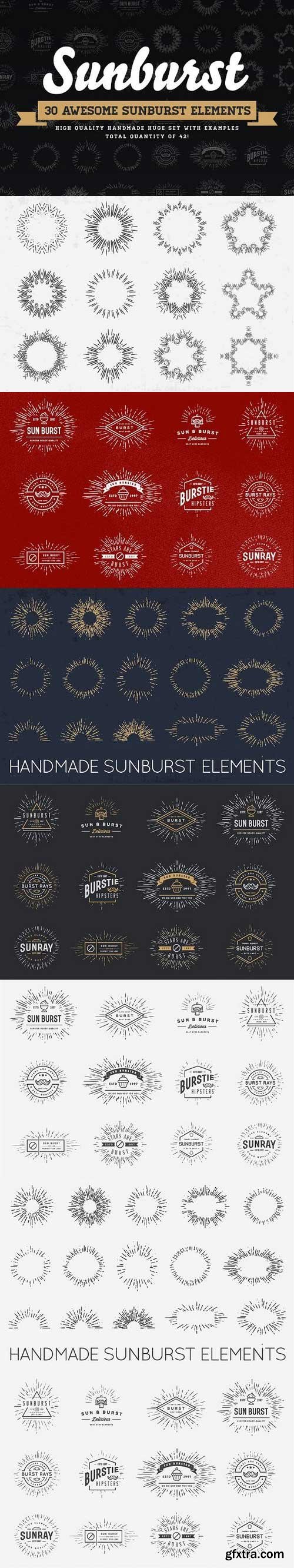 CM - Awesome Sunburst Elements 1285683