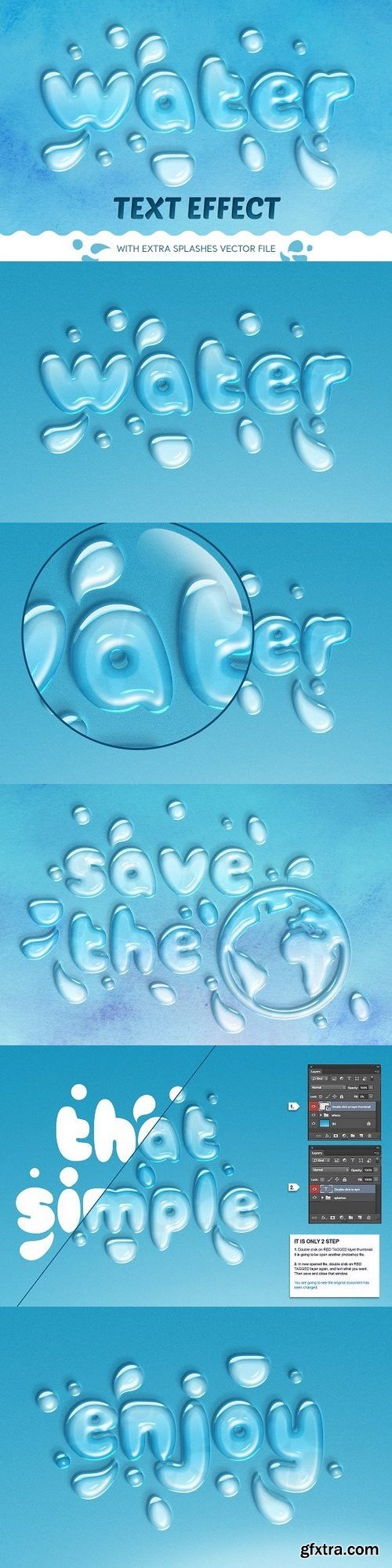 CM - WATER TEXT EFFECT 1285571