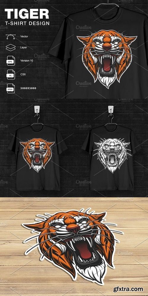 CM - Angry Tiger illustration 1294463