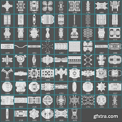 Tech heavy Pro Kit (400+ 2d/3d Elements)