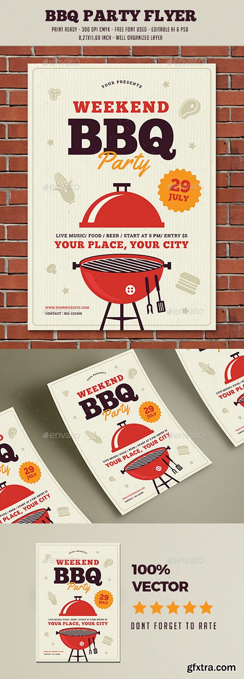 Graphicriver - Barbeque Party Flyer 20156826