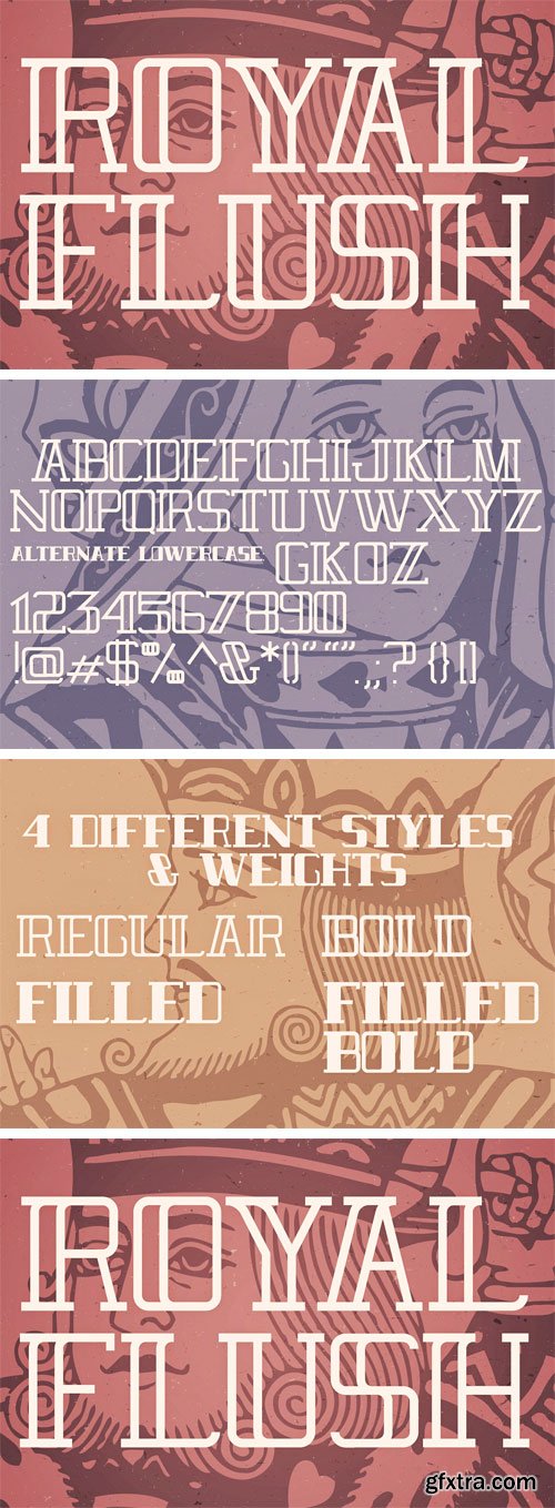 CM 1559256 - Royal Flush Typeface