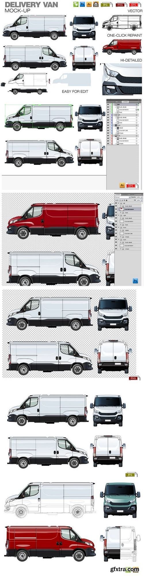 CM - Delivery/cargo van mockup 1285795