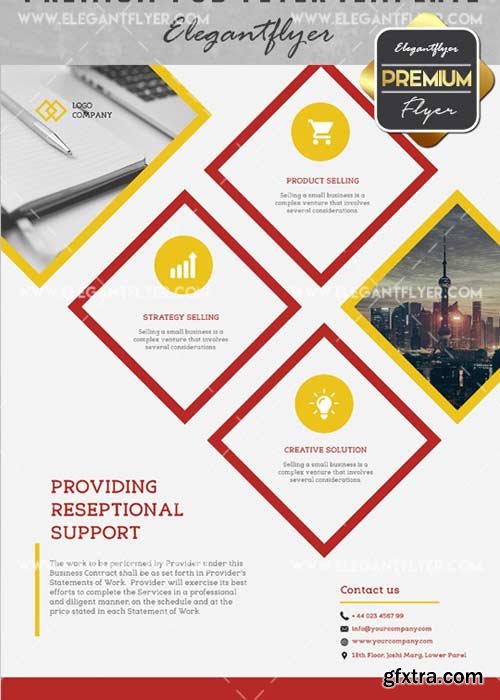 Providing Reseptional V15 Flyer PSD Template + Facebook Cover