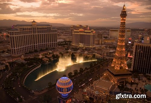 Las Vegas Nevada desert night city fire light entertainment roulette game 25 HQ Jpeg