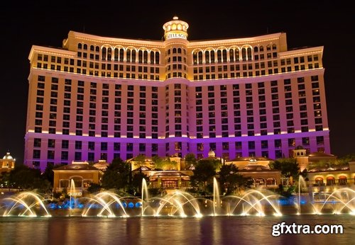 Las Vegas Nevada desert night city fire light entertainment roulette game 25 HQ Jpeg