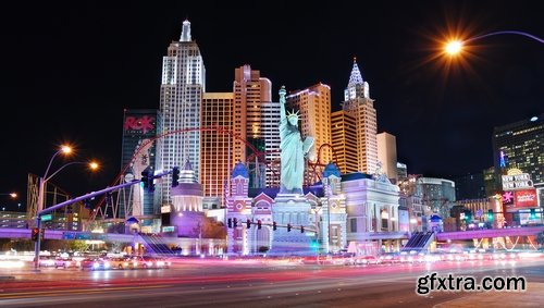 Las Vegas Nevada desert night city fire light entertainment roulette game 25 HQ Jpeg