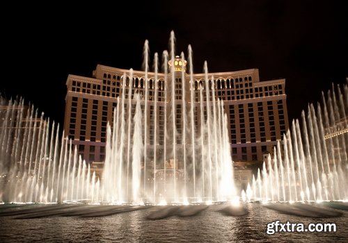 Las Vegas Nevada desert night city fire light entertainment roulette game 25 HQ Jpeg