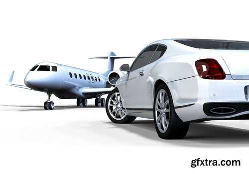 3 D model luxury transport aircraft car SUV helicopter airbus 17 HQ Jpeg