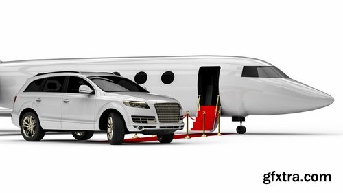 3 D model luxury transport aircraft car SUV helicopter airbus 17 HQ Jpeg