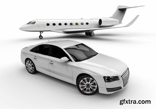 3 D model luxury transport aircraft car SUV helicopter airbus 17 HQ Jpeg