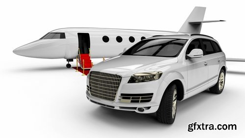 3 D model luxury transport aircraft car SUV helicopter airbus 17 HQ Jpeg