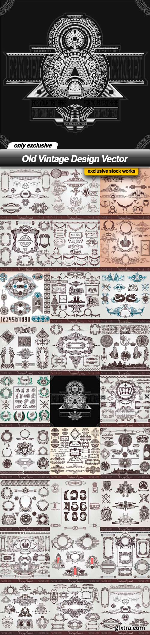 Old Vintage Design Vector - 26 EPS