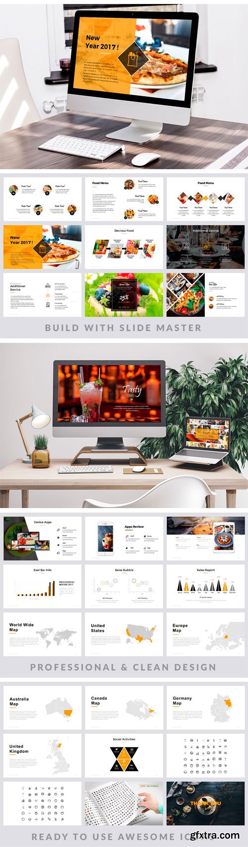 CM 1502103 - Tasty Food Keynote Template