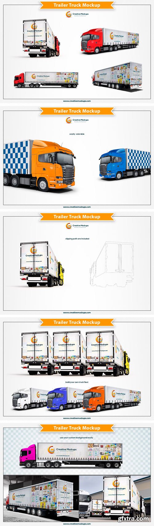 CM 1559632 - Trailer Truck Mockup