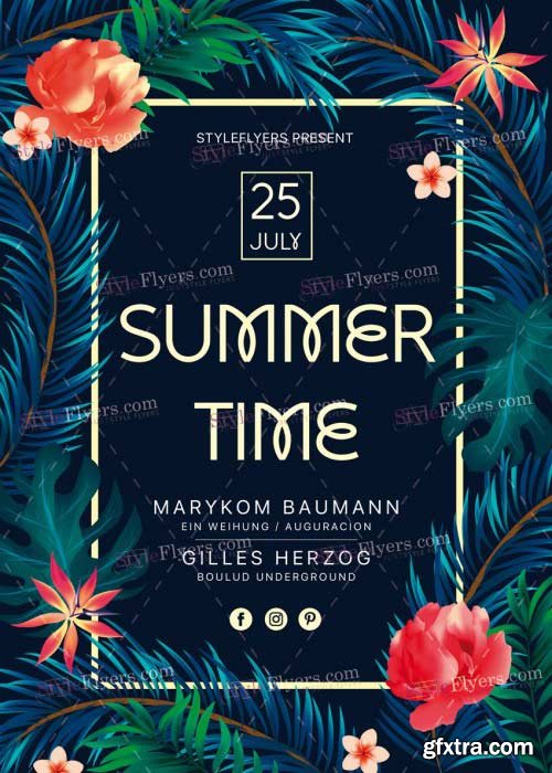 Summer Time V23 PSD Flyer Template