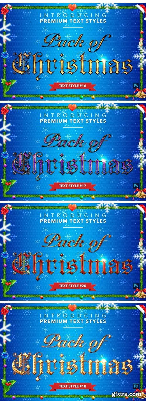 CM 1559266 - Christmas Pack #1 - Text Styles