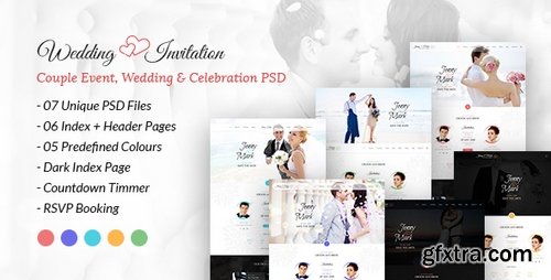 ThemeForest - Wedding Invitation - Couple Event, Wedding & Celebration PSD Template 20054373