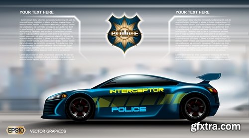 Promotional flyer car delivery futuristic car advertising 20 EPS