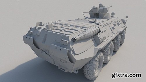 BTR 80A 3d Model