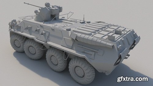 BTR 80A 3d Model