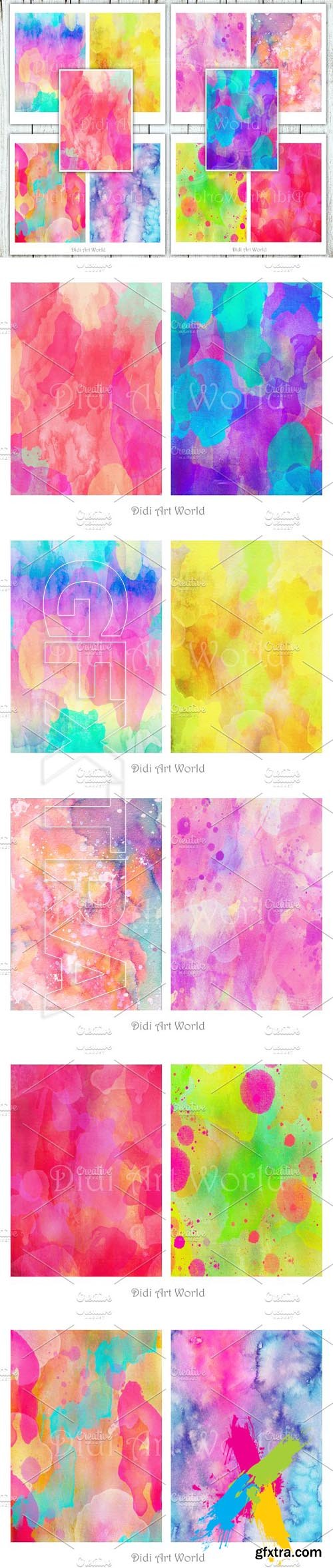 CM - Summer Watercolor paper pack 1592918