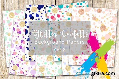 CM - Glitter Confetti Background Papers 2 1592689