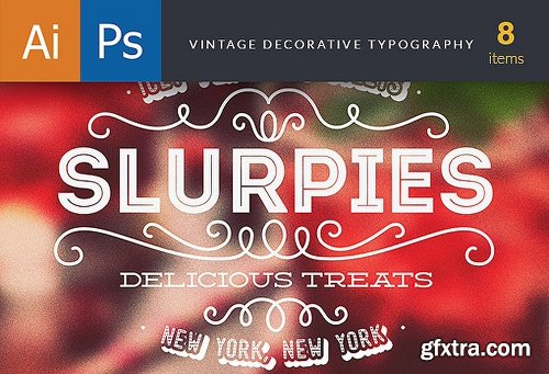 Inky Special The Typography Super Bundle & 357 Seamless Patterns