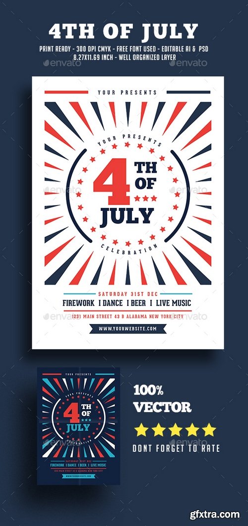 Graphicriver - 4th Of July Flyer 20144341