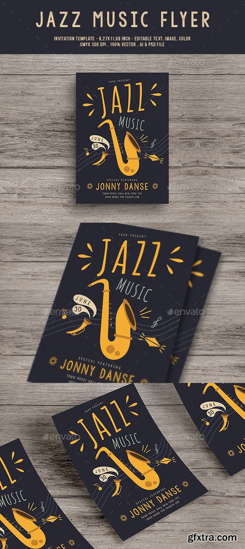 Graphicriver - Jazz Music Flyer 20124972