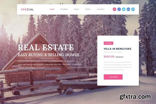 Real Estate Landing Page PSD Template