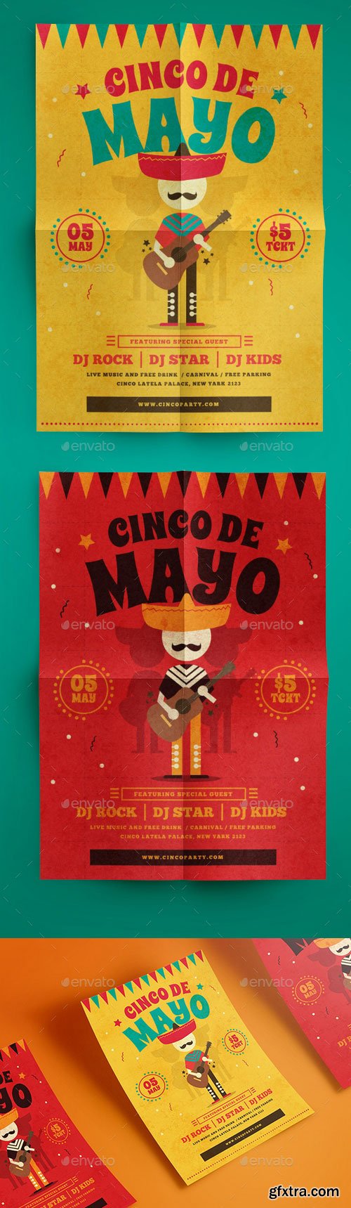 Graphicriver - Modern Cinco De Mayo Flyer 19754173