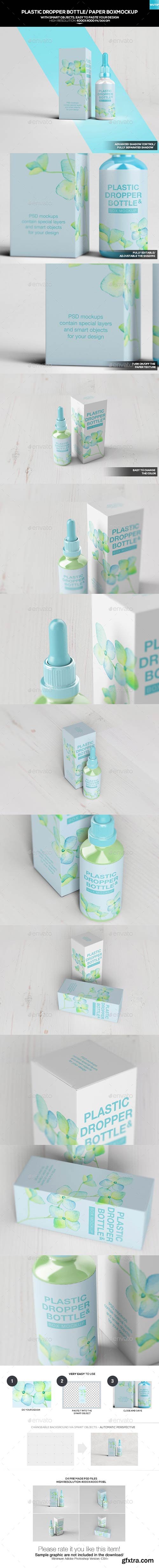 Graphicriver - Plastic Dropper Bottle/ Paper Box Mockup 20147334