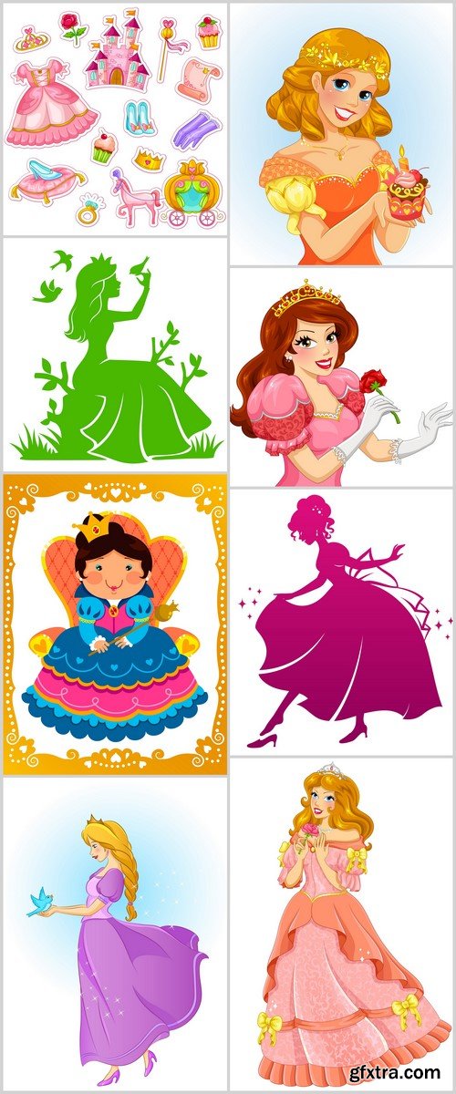 princess vector illustration 8X EPS