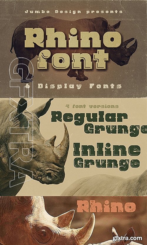 CreativeMarket Rhino - Display Font 1417132