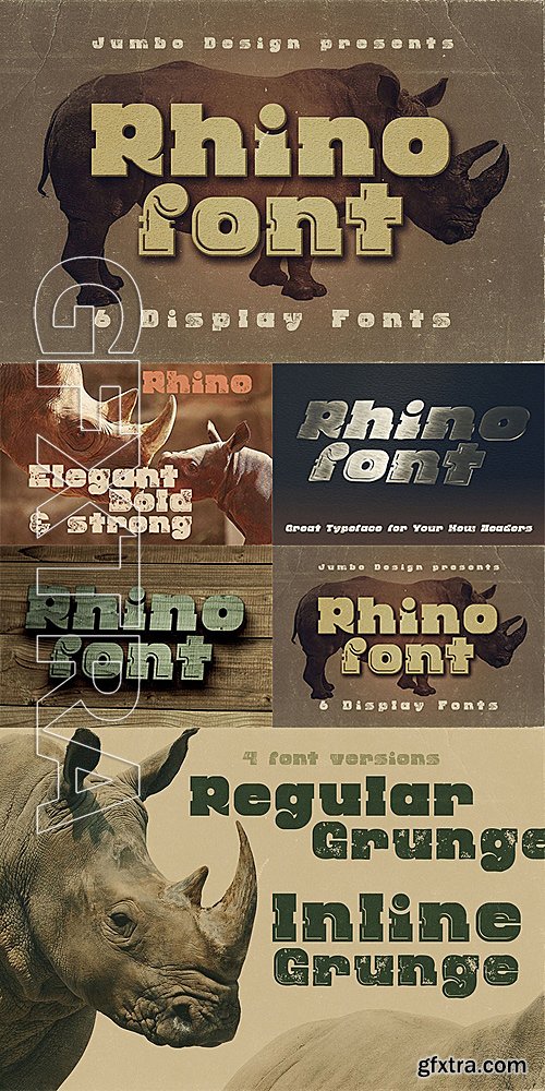 CreativeMarket Rhino - Display Font 1417132