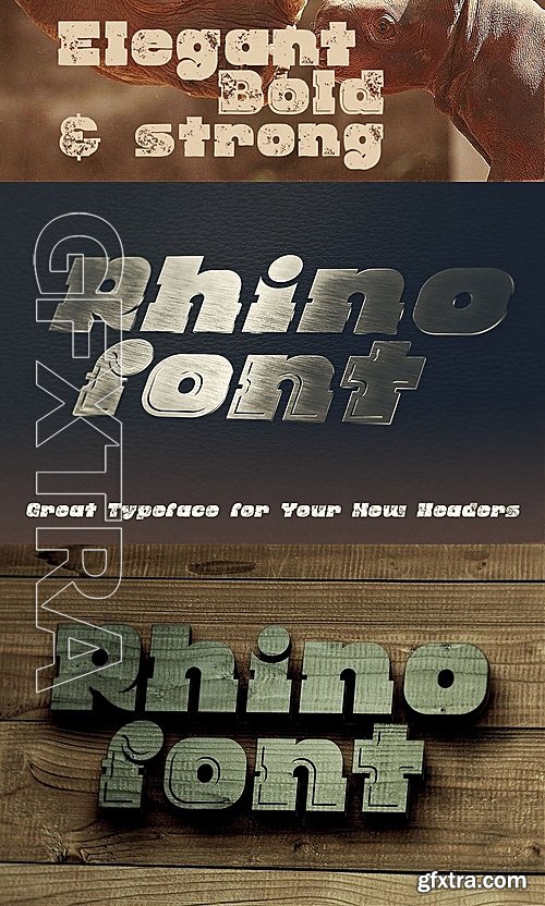 CreativeMarket Rhino - Display Font 1417132