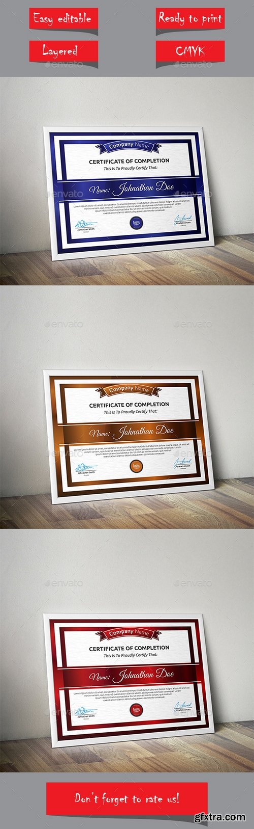 Graphicriver - Certificate 13948779