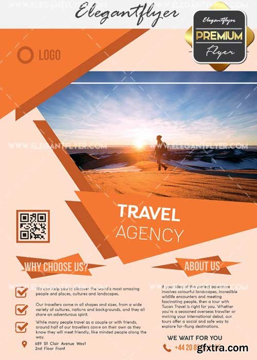 Travel Agency V30 Flyer PSD Template + Facebook Cover