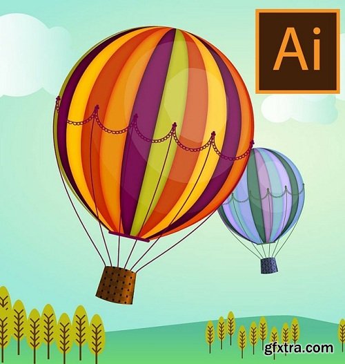 Draw a Hot Air Balloon in Illustrator - Fun with 3D!