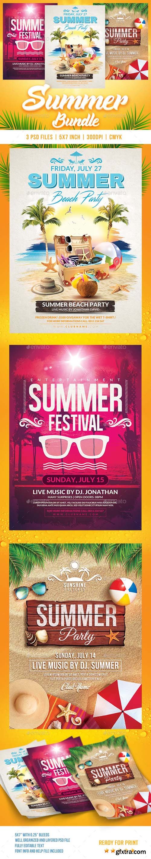 GR - Summer Bundle Flyers Template 20157994