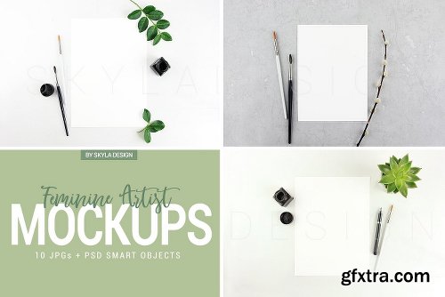 CreativeMarket Feminine Artist Instagram Mockups 1504209