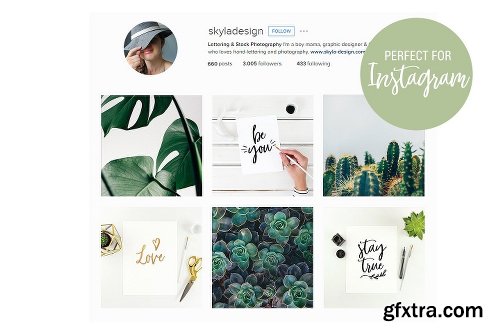 CreativeMarket Feminine Artist Instagram Mockups 1504209