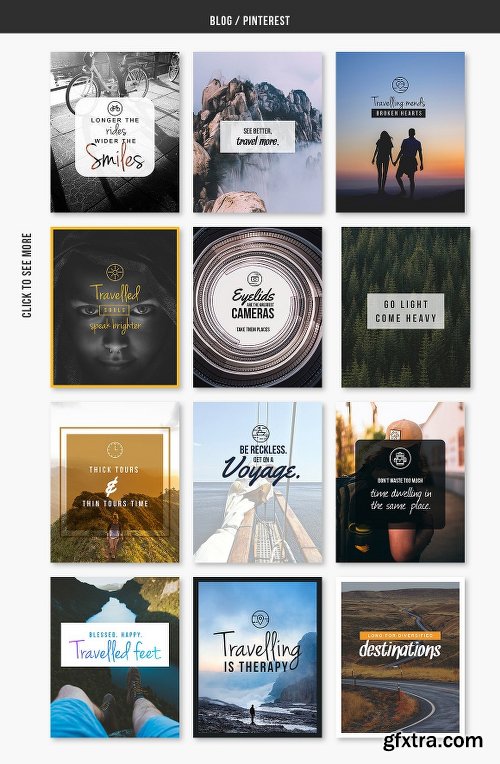 CreativeMarket TRAVEL - Social Media Pack 1054880