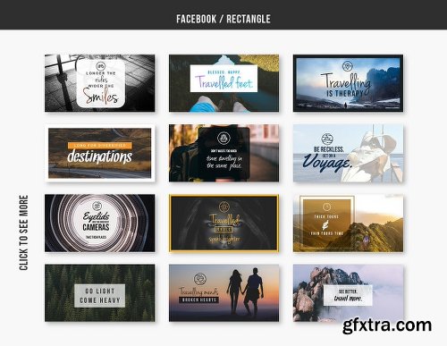 CreativeMarket TRAVEL - Social Media Pack 1054880