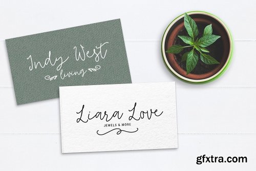 CreativeMarket Tilly A Lovely Font & Bonus Clipart 1568234