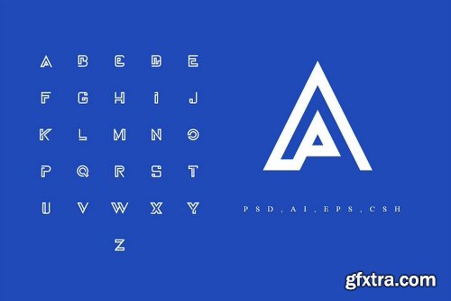 CreativeMarket A-Z Logo - Alphabet Pack 1609643